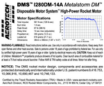 AeroTech I280DM-14A 38mm x 356mm Single Use DMS 1-Motor Kit - 092814